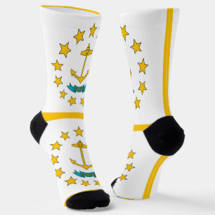 Chaussette Chaussettes pour hommes avec drapeau de l'île Rhod