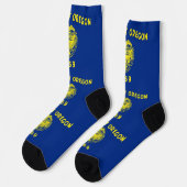 Chaussette Chaussettes pour hommes avec drapeau de l'Oregon (Gauche)
