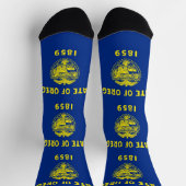 Chaussette Chaussettes pour hommes avec drapeau de l'Oregon (Haut)