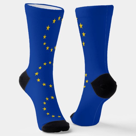Chaussette Chaussettes pour hommes avec drapeau de l'Union eu (Angulaire)