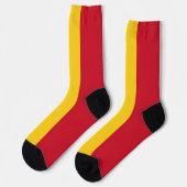 Chaussette Chaussettes pour hommes avec drapeau de Roumanie (Gauche)
