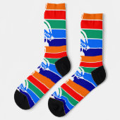 Chaussette Chaussettes pour hommes avec drapeau de Saint-Péte (Gauche)