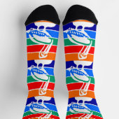 Chaussette Chaussettes pour hommes avec drapeau de Saint-Péte (Haut)