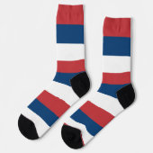 Chaussette Chaussettes pour hommes avec drapeau de Serbie (Gauche)