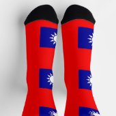 Chaussette Chaussettes pour hommes avec drapeau de Taiwan (Haut)