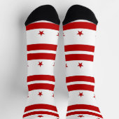 Chaussette Chaussettes pour hommes avec drapeau de Washington (Haut)