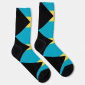 Chaussette Chaussettes pour hommes avec drapeau des Bahamas (Droite)