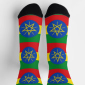 Chaussette Chaussettes pour hommes avec drapeau d'Ethiopie (Haut)