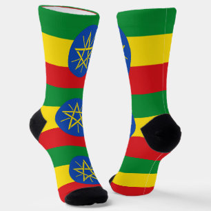 Chaussette Chaussettes pour hommes avec drapeau d'Ethiopie