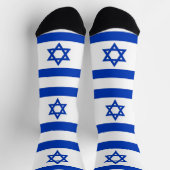 Chaussette Chaussettes pour hommes avec drapeau d'Israël (Haut)