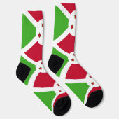 Chaussette Chaussettes pour hommes avec drapeau du Burundi (Droite)