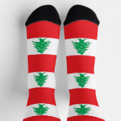 Chaussette Chaussettes pour hommes avec drapeau du Liban (Haut)