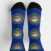 Chaussette Chaussettes pour hommes avec drapeau du New Hampsh (Haut)