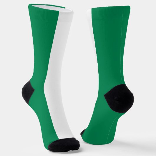 Chaussette Chaussettes pour hommes avec drapeau du Nigeria (Angulaire)