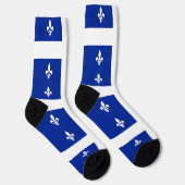Chaussette Chaussettes pour hommes avec drapeau du Québec, Ca (Droite)