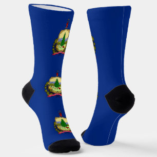 Chaussette Chaussettes pour hommes avec drapeau du Vermont, É