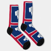 Chaussette Chaussettes pour hommes avec drapeau du Wyoming, É (Droite)