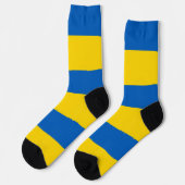 Chaussette Chaussettes pour hommes avec drapeau d'Ukraine (Gauche)