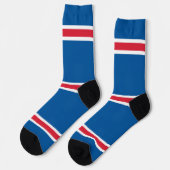 Chaussette Chaussettes pour hommes avec drapeau islandais (Gauche)