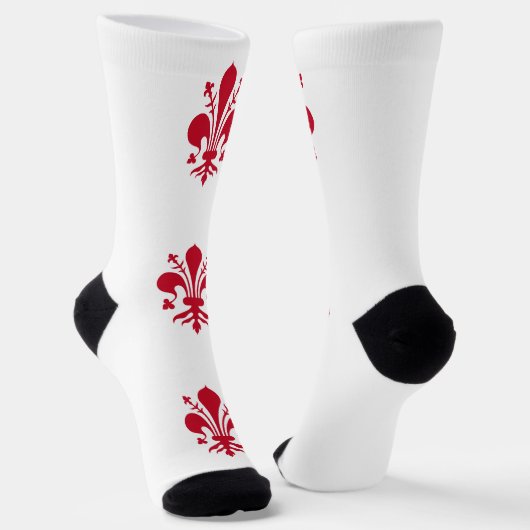 Chaussette Chaussettes pour hommes avec le drapeau de Florenc (Angulaire)