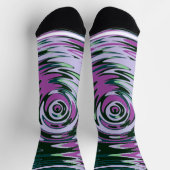 Chaussette Chaussettes pourpres et vertes avec perruques Abst (Haut)