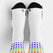 Chaussette Chaussettes Pride Coeurs Arc-en-ciel (Haut)