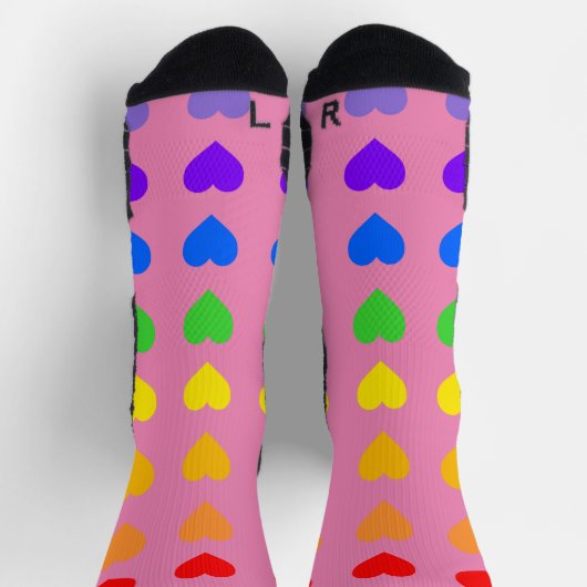 Chaussette Chaussettes Rainbow Hearts (Haut)