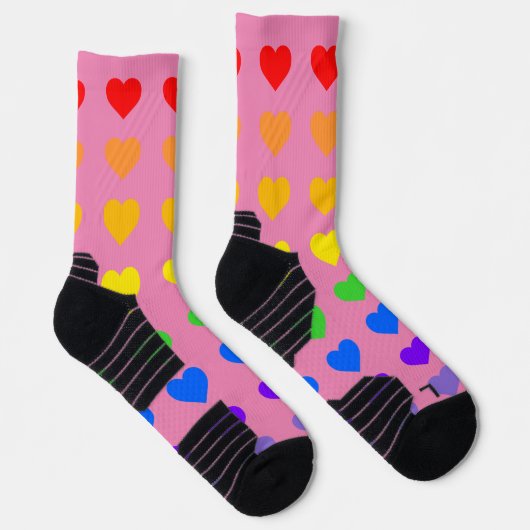 Chaussette Chaussettes Rainbow Hearts (Droite)