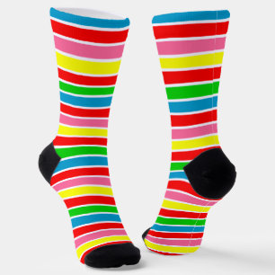 Chaussette Chaussettes rayées colorées mignonnes
