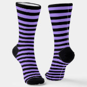 Chaussette Chaussettes rayées noires et violettes classiques (Angulaire)