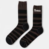 Chaussette Chaussettes rayées pour hommes (Gauche)