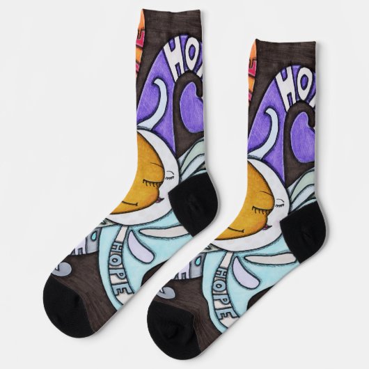 Chaussette Chaussettes Rayons d'Espoir (Gauche)