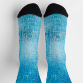 Chaussette Chaussettes Retro Blueprint - Style Confort (Haut)