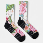 Chaussette Chaussettes rose Floral Spring (Droite)