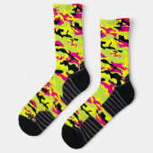 Chaussette Chaussettes roses Crazy Camouflage (Gauche)
