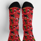 Chaussette Chaussettes Rottweiler de Noël (Haut)