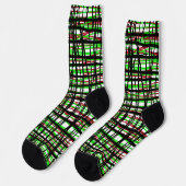 Chaussette Chaussettes - Rouge, Vert, Black Weave (Gauche)