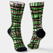 Chaussette Chaussettes - Rouge, Vert, Black Weave (Angulaire)