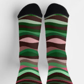 Chaussette Chaussettes rouges et vertes (Haut)