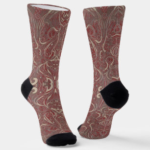 Chaussette Chaussettes rouges Motifs gothiques