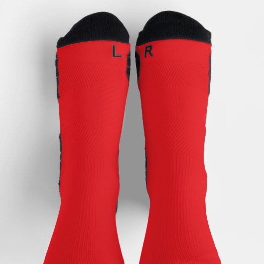 Chaussette Chaussettes rouges solides classiques brillantes p (Haut)