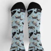 Chaussette Chaussettes Schnauzer et pattes d'os (Haut)