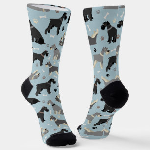 Chaussette Chaussettes Schnauzer et pattes d'os