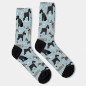 Chaussette Chaussettes Schnauzer et pattes d'os (Droite)