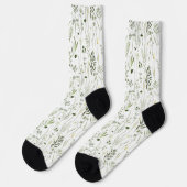Chaussette Chaussettes simples à motifs floraux (Gauche)