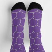 Chaussette chaussettes sirène violet (Haut)