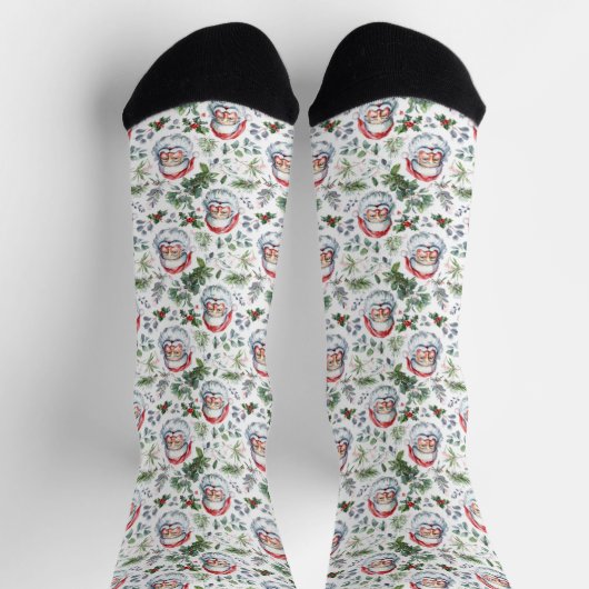 Chaussette Chaussettes Smile Santa Cross (Haut)
