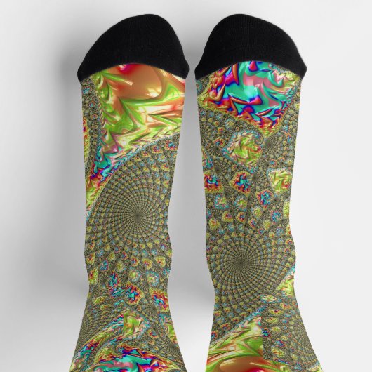 Chaussette Chaussettes spirales colorées (Haut)
