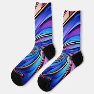 Chaussette chaussettes spirales vives