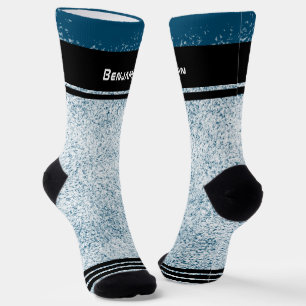 Chaussette Chaussettes sportives flocons de neige hiver bleu